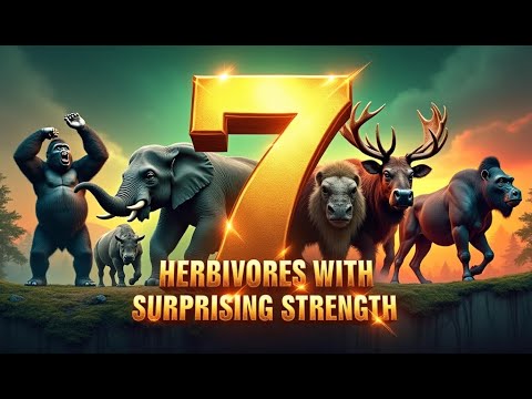 7 Herbivores with Surprising Strength #StrongHerbivores #NaturePower #WildlifeFacts