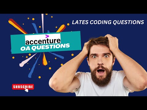 Accenture OA Coding Questions 2024 | Must Watch ✅