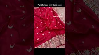 Banarasi hand loom pure kataan silk kduaa saree #hindisong #banarassarees #bollywoodsaree #greensare