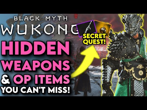 Don't MISS These INSANE Weapons & OP Items In Black Myth Wukong! (Black Myth Wukong Tips and Tricks)