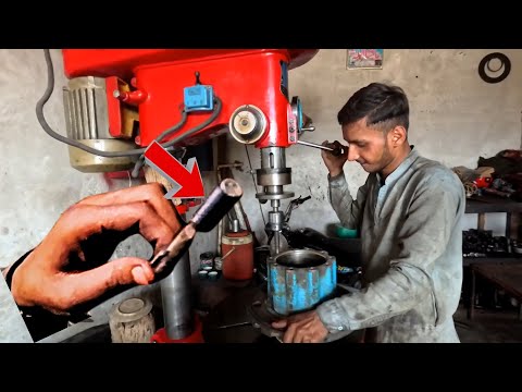 How to Repair Wheel Hub with Lathe Machine at Local Truck Workshop