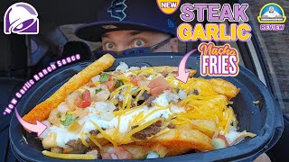 Taco Bell® Steak Garlic Nacho Fries Review! 🥩🧄🍟 | With NEW Garlic Ranch Sauce | theendorsement