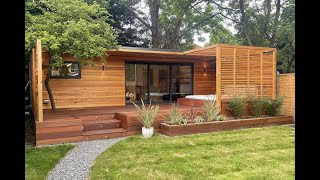 Garden room with hot tub, bar and gym