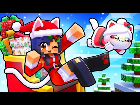 Playing as a SANTA KITTEN in Minecraft!