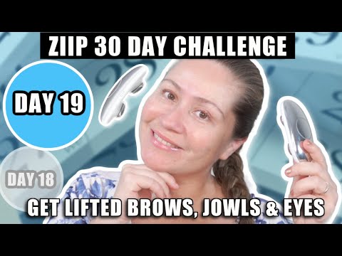 ⚡ZIIP 30 DAY CHALLENGE | DAY 18 & 19 - JOWLS, BROW LIFT & EYES #ziiphalo