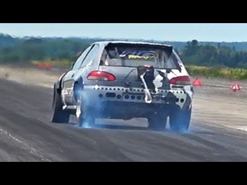 1000HP+ Mitsubishi Colt GTI 2.0 16V Turbo in Action