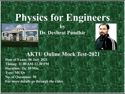 AKTU Online Mock Test 2021