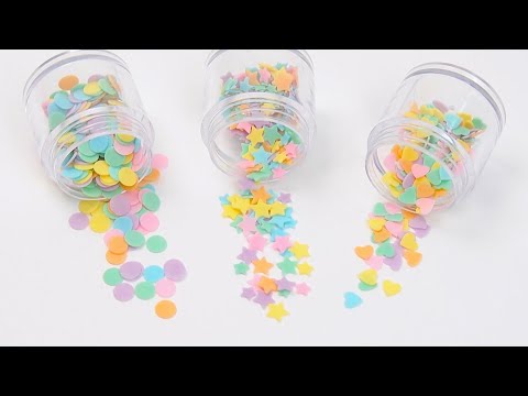 DIY Fake Confetti Candy Sprinkles with Clay