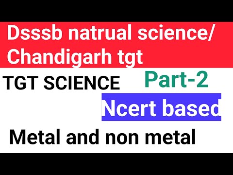 DSSSB/emrs/tgt chandigarh tgt Natural Science ||  science chemistry section preparation