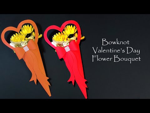 Bowknot Valentine's Day Flower Bouquet l l Last minute Gift ideas for Valentine's Day