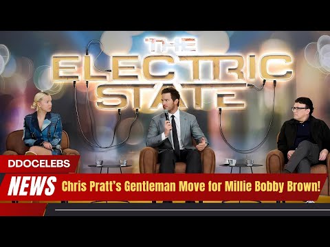 Chris Pratt Helps Millie Bobby Brown Avoid Awkward Moment!