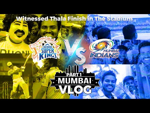 Thala Last Ball Finish 💛🔥@DY Patil | IPL 2022 | MI vs CSK | Mumbai Vlog | Sans Loop | Part 1 |Tamil