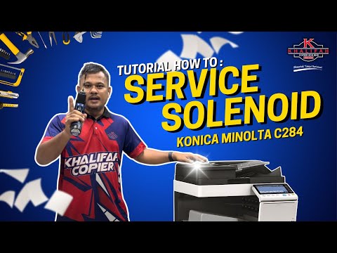 Konica Minolta C284 Service Solenoid | KSCB Tutorial