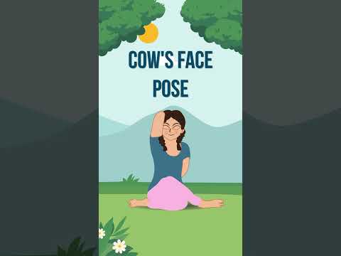 The cow face pose is super fun! Give it a try! #yogapose #yogaforkids #yogaguppy #yoga