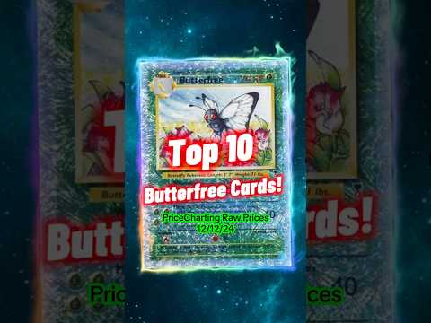 Top 10 BUTTERFREE Pokemon Cards 🦋 #shorts #pokemon #butterfree