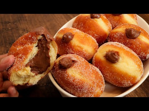 Chocolate Custard Cream Donuts [No Oven]