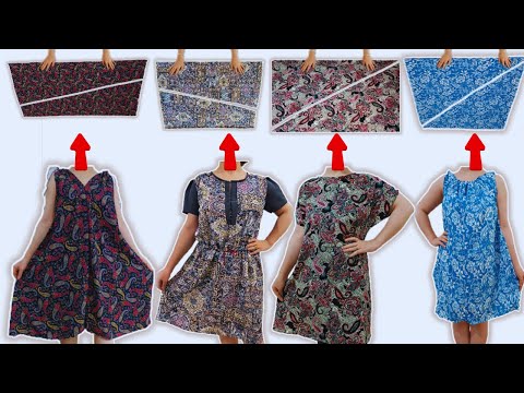 After watching this video,Sewing and cutting 4 beautiful summer shirts learn🍁Easy sewing