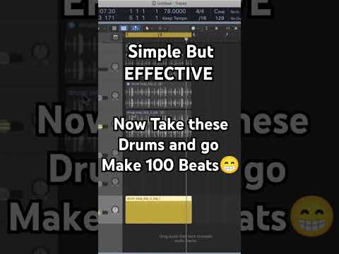 Simple Drums can make you a Hit Record #beatmaker #stepsequencer #logicpro #quicksampler #drums