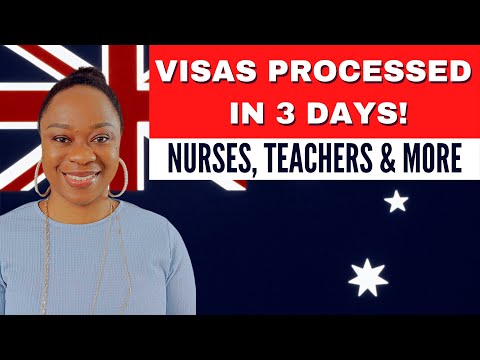 VISA IN 3 DAYS FOR NURSES AND TEACHERS WANTING TO MIGRATE TO AUSTRALIA