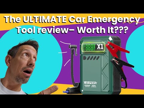 YESPER Battery Jump Starter & Tire Inflator Unboxing & Review – Is It Worth It? @youtubecreators