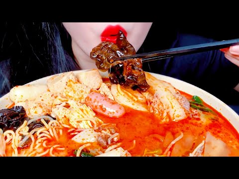 ASMR Soupy Korean Food, Eating Vlog 수프 한국 음식, 먹기 @honeylipasmr