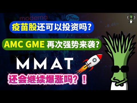 AMC，GME等WSB概念股再次強勢來襲！？PFE，MRNA等疫苗股的還能投資嗎？MMAT後續是否還會繼續上漲？| CHIVEST 帶你“聊”美股 | 09.09.2021