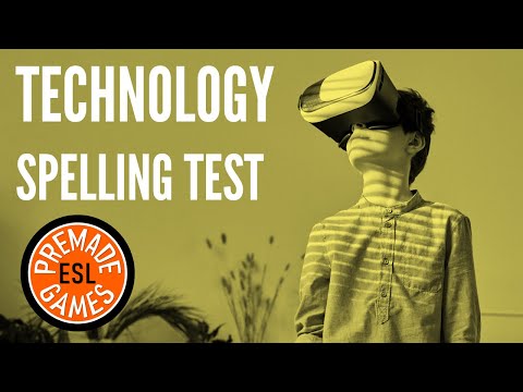 Technology Items Spelling Test | Learn English | ESL Tech Products