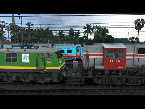 TRAIN SIMULATOR I WDM3D to WAG9 LOCOMOTIVE CHANGE I BUMPY RAILROAD RAILWORKS I RAILWAY RITAM