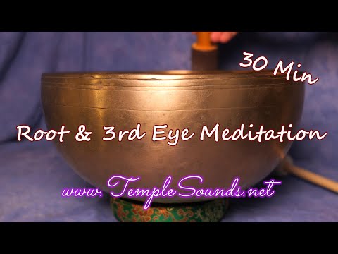 ROOT & 3RD EYE CHAKRA MEDITATION ~ CLEAR THESE 2 CHAKRAS! ~ 30 MIN ~ #CT20J17 ~ WWW.TEMPLESOUNDS.NET