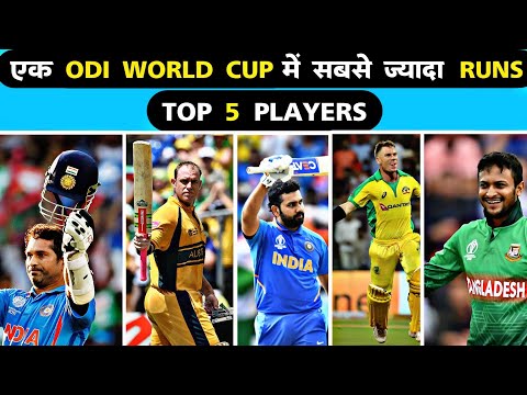 Top 5 Most runs in a single ODI World Cup