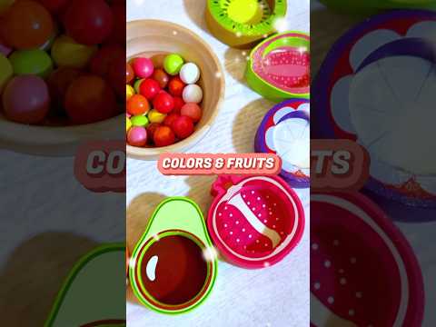 Color Sorting and Fruits for Toddlers | Educational Videos for Toddlers #shorts