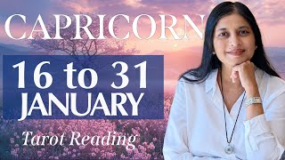 CAPRICORN Tarot reading from 16 to 31  January  2025