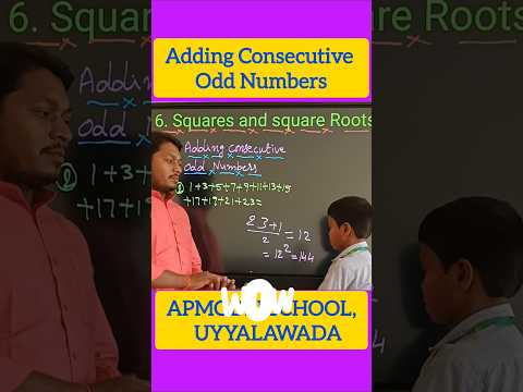 Adding Consecutive Square Numbers #squarenumbers #tricks #mathsshorts #nmmsclass #nmmsstudent