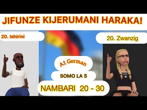 Jifunze Kijerumani Haraka | Nambari 20 hadi 30 #german #deutsch #Kijerumani #germany #stacykenya