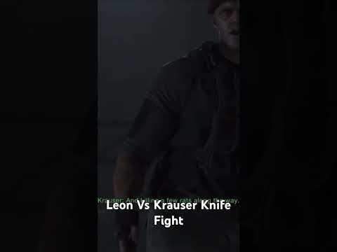 Leon vs Krauser #residentevil4remake #residentevil #survivalhorrorgaming #leonskennedy #jackkrauser