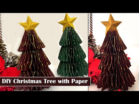 DIY Easy Christmas Tree l l Paper Craft ideas l l Christmas decorations