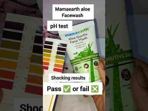 Mamaearth facewash pH test #viral #trending #ytshorts #facewash #asmr #shorts #shortvideo #phtest