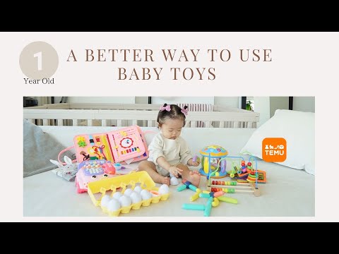 【おもちゃ紹介👶✨】１歳ベビーが夢中になる知育おもちゃ🧸【激安！Temu】【モンテッソーリ】