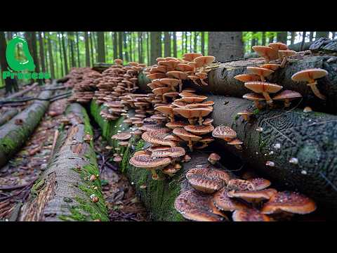 Japanese Farmers Harvest Millions of Shiitake Mushroom This Way - Advanced Shiitake Cultivation