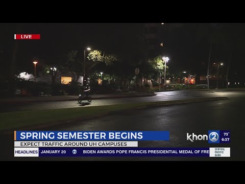 More traffic delays on the way to Manoa as students return to school