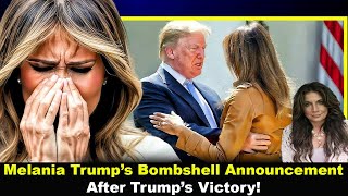 Amanda Grace URGENT MESSAGE 🚨 Melania Trump’s Bombshell Announcement After Trump’s Victory!