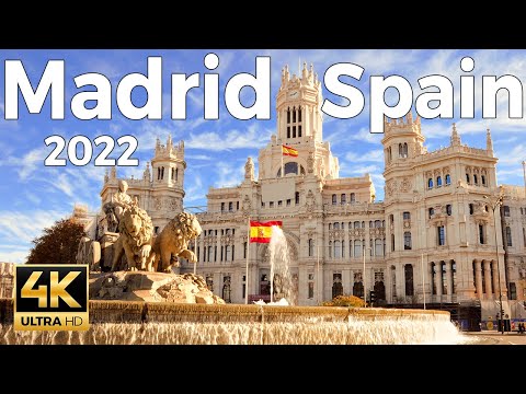 Madrid 2022, Spain Walking Tour (4k Ultra HD 60 fps) - With Captions