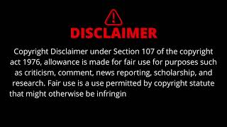 YouTube Copyright DISCLAIMER VIDEO [No Copyright]