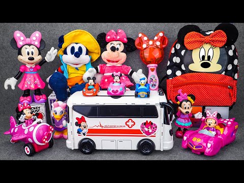 Satisfying with Unboxing Disney Minnie Mouse Deluxe Vehicle Ambulance Playset | Review Toys ASMR