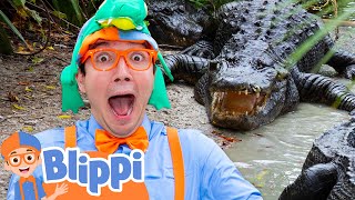 Blippi's Spooky Alligator Trick-or-Treat Adventure! 🎃🐊🕸️ | Fun Halloween Educational Videos for Kids