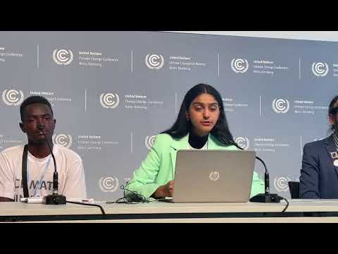 Climate Education Coalition Speaking at the SB58 Bonn Climate Change Conference