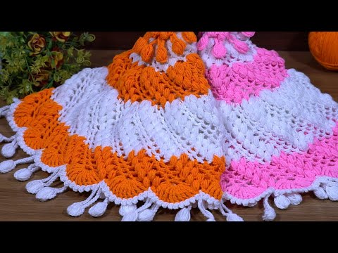 Lovely 🥰 Crochet Trendy Thalposh Design #tablemat design #lokaricha rumal #crochettechnique