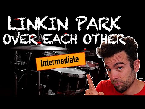 Linkin Park - Over Each Other - Drum cover (with scrolling drum score)