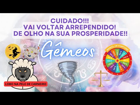 GÊMEOS ♊️ CUIDADO!!! VAI VOLTAR ARREPENDIDO! DE OLHO NA SUA PROSPERIDADE! 👀🌪️💰