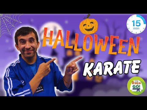 15 Minute Karate Lesson For Kids | Halloween | Dojo Go!